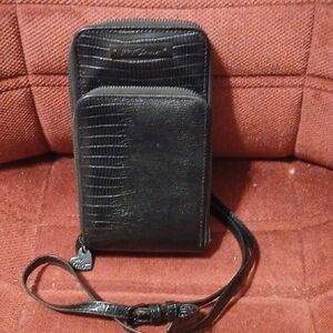 Betsey Johnson Black Textured Crossbody Bag